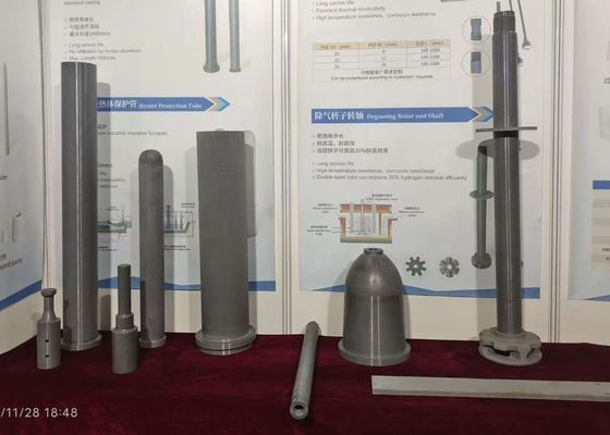 কালো সিলিকন নাইট্রাইড সিরামিকস ডিগ্যাসিং রটার এবং তরল অ্যালুমিনিয়ামের বিশুদ্ধকরণের হাইড্রোজেন অপসারণের জন্য শ্যাফটার